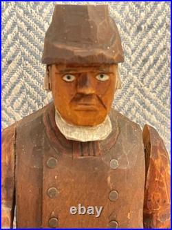Vintage Folk Art Wood Carving Signed Axel M Peterson