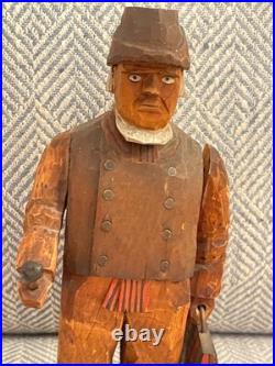 Vintage Folk Art Wood Carving Signed Axel M Peterson