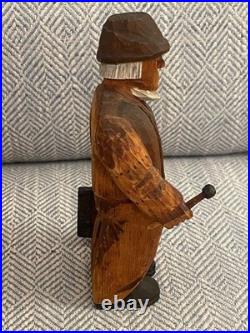 Vintage Folk Art Wood Carving Signed Axel M Peterson