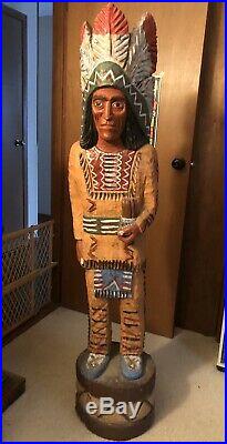 4'-5' & 6' SALOONKEEPER CIGAR STORE INDIAN Sculpture Native Made Frank Gallagher