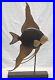 Vintage Frederick Cooper American Folk Art Angel Fish Sculpture Rose Wood Brass