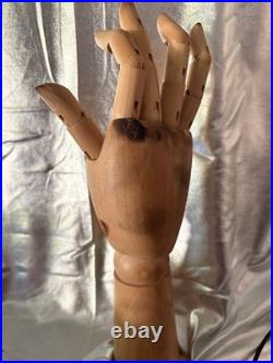Vintage French Articulated Wooden Woman's Display / Modeling/ Mannequin Hand