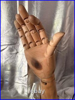 Vintage French Articulated Wooden Woman's Display / Modeling/ Mannequin Hand