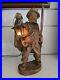 Vintage German Black Forest Hand-Carved Nightwatcher Sculptural Lamp