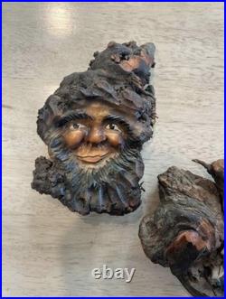 Vintage Germany Wood Spirit Sculpture Wood Carving Figure