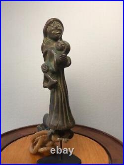 Vintage Guatemala slingshot wood carving folk art