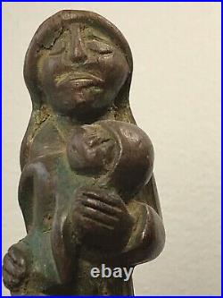 Vintage Guatemala slingshot wood carving folk art