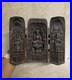 Vintage Hand Carved Buddhist Shrine Buddha Altar Folding Asian Wood Sculpture