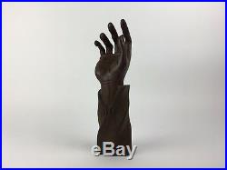 Vintage Hand Carved Dense Hardwood Detailed Hand Sculpture
