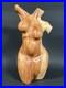 Vintage Hand Carved Female Torso Body Sculpture