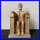 Vintage Hand Carved Folk / Outsider Art Abraham Lincoln Memorial Sculpture Melfi