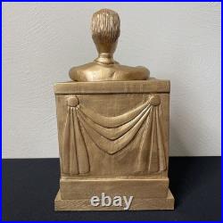 Vintage Hand Carved Folk / Outsider Art Abraham Lincoln Memorial Sculpture Melfi