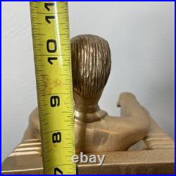 Vintage Hand Carved Folk / Outsider Art Abraham Lincoln Memorial Sculpture Melfi