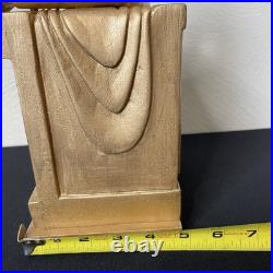 Vintage Hand Carved Folk / Outsider Art Abraham Lincoln Memorial Sculpture Melfi