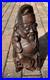 Vintage Hand Carved Hardwood Scholar Figure Statue 13 Asian Wood Sculpture