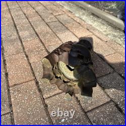 Vintage Hand Carved Hardwood Scholar Figure Statue 13 Asian Wood Sculpture