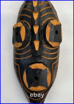 Vintage Hand Carved Mali Wood Sculpture