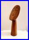 Vintage Hand Carved Mid-century Wood Sculpture Bust 26