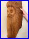 Vintage Hand Carved OAK Wood Man Face WIND Tree Sculpture 18 Hanging Art Signed