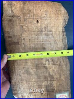 Vintage Hand Carved OAK Wood Man Face WIND Tree Sculpture 18 Hanging Art Signed