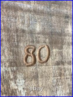 Vintage Hand Carved OAK Wood Man Face WIND Tree Sculpture 18 Hanging Art Signed