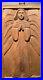 Vintage Hand Carved Wood Angel Art Collectibles Picture Frame Sculpture Print