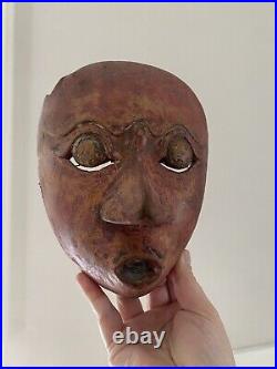 Vintage Hand Carved Wood Bali Indonesian Theater Mask /Sculpture