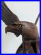 Vintage Hand Carved Wood Eagle Sculpture Flying Bird Folk Art Statue 12