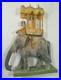 Vintage Hand Carved Wood Elephant Howdah Folk Art Sculpture India Primitive