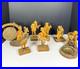 Vintage Hand Carved Wood German Hobo Band Musician Figurines Complete Set of 6