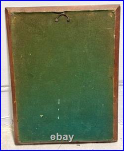 Vintage Hand-Carved Wood Relief Wall Art Warrior Figure Battling Giant