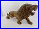 Vintage Hand-Carved Wood Roaring Lion Sculpture Statue Figure statue