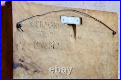 Vintage Hand Carved Wood Sculpture Germany 1950 Bgli Biljh Baby Folk Art