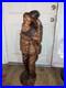 Vintage Hand Carved Wood Statue Exquisite Detail Sculpture