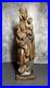 Vintage Hand Carved Wood Statue Virgin Mary Madonna Child Jesus Sculpture 16