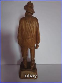 Vintage Hand Carved Wooden Figurine