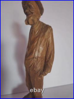Vintage Hand Carved Wooden Figurine