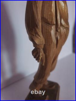 Vintage Hand Carved Wooden Figurine