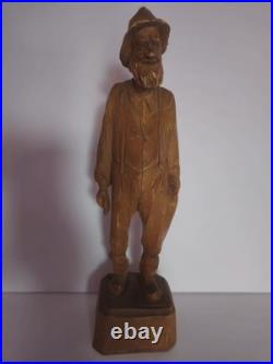 Vintage Hand Carved Wooden Figurine