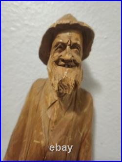 Vintage Hand Carved Wooden Figurine