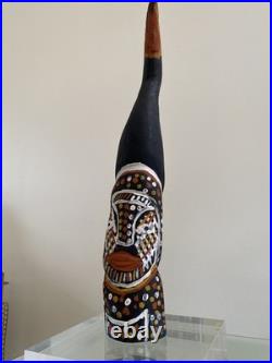 Vintage HandCarved Wood Tiwi Birds And Spirits Sculpture