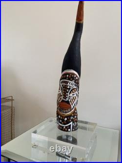 Vintage HandCarved Wood Tiwi Birds And Spirits Sculpture