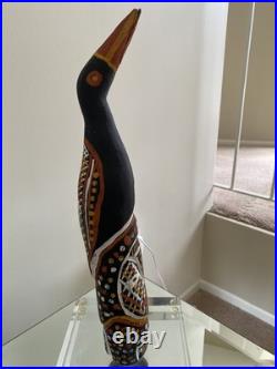 Vintage HandCarved Wood Tiwi Birds And Spirits Sculpture