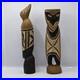 Vintage HandCarved Wood Tiwi Birds And Spirits Sculptures Bird 11H, Totem 10H