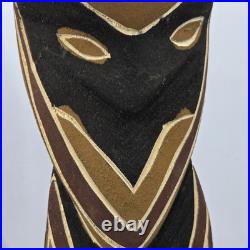 Vintage HandCarved Wood Tiwi Birds And Spirits Sculptures Bird 11H, Totem 10H