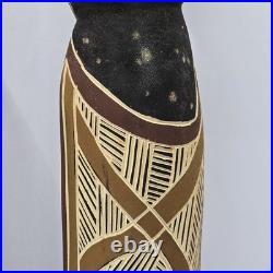 Vintage HandCarved Wood Tiwi Birds And Spirits Sculptures Bird 11H, Totem 10H