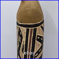 Vintage HandCarved Wood Tiwi Birds And Spirits Sculptures Bird 11H, Totem 10H