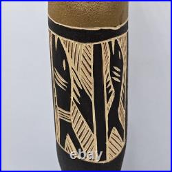 Vintage HandCarved Wood Tiwi Birds And Spirits Sculptures Bird 11H, Totem 10H