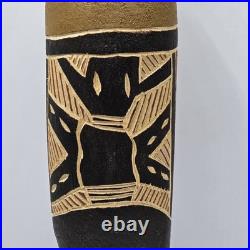 Vintage HandCarved Wood Tiwi Birds And Spirits Sculptures Bird 11H, Totem 10H