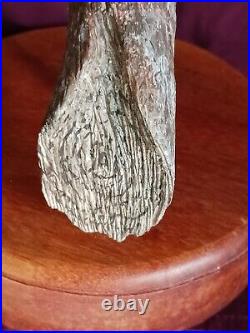 Vintage Handcarved Kestral signed 2004 by Roger A. Wilson well known WI carver